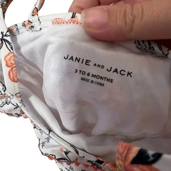 NWT Janie and Jack ruffled floral one piece - Picture 6 of 6